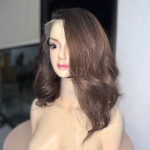 Peluca de Cabello Humano Vietnamita 100% Natural de Alta Calidad, Pelucas con Frente de Encaje, Cabello Ondulado - Product Image 3