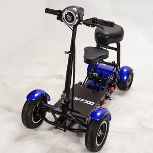 Motorino elettrico pieghevole del carrello di golf di mobilità disabile doppio motore astuto del sedile della gomma grande con il sedile