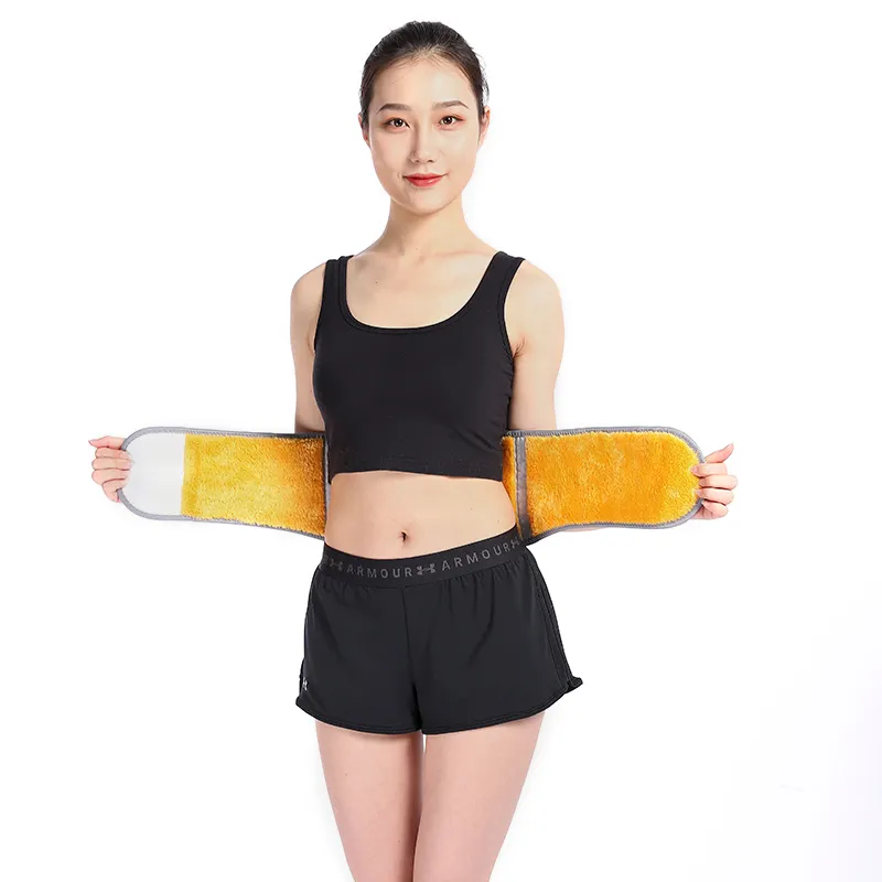 Made In China Winter Men And Women Back Pain Belt Ultra-thin Warm Stomach Artifact Stomach Back Brace Fajas Lumbares Support