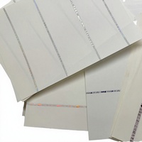 Papier à filigrane avec fil de sécurité UV invisible, estampage à chaud, impression de certificat holographique