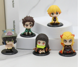 Set de 5 Figuras de Acción Coleccionables de PVC de Anime Japonés: <span class=keywords><strong>Shinobu</strong></span>, <span class=keywords><strong>Mitsuri</strong></span>, <span class=keywords><strong>Nezuko</strong></span> y Tanjirou - Product Image 3