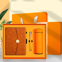 Ensemble de gobelets isothermes PQ, Carnets vintage, Coffret cadeau personnalisable, Journal à couverture rigide en cuir personnalisable, Minimaliste à ouverture à plat, Épaisseur accrue
