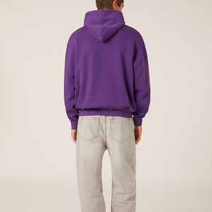 Unisex <b>Oversized</b> <b>Hoodie</b> Cotton Heavyweight <b>Fleece</b> Pullover Custom Logo Streetwear Sweatshirt OEM ODM Bulk Wholesale Factory - Product Image 5