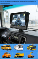 Moniteur DVR tout-en-un HD 4CH de 9 pouces, résolution 1024*600, enregistrement en boucle, prend en charge jusqu'à 256 Go