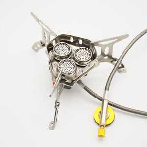 Réchaud de camping portable multi-brûleurs pliable, flamme réglable, en acier inoxydable, pour essence, kérosène et autres combustibles liquides - Product Image 3