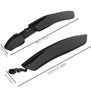 2 Piezas de Guardabarros Delanteros y Traseros para <span class=keywords><strong>Bicicleta</strong></span> de Montaña, Guardabarros Anchos y Gruesos para <span class=keywords><strong>Bicicleta</strong></span>, Decoración para <span class=keywords><strong>Bicicleta</strong></span> de Montaña y Carretera - Product Image 1