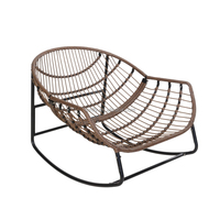 Chaise de piscine à bascule en aluminium, moderne et extérieure, meubles de patio en métal pour hôtel, plage, jardin, loisirs, chaise à bascule en rotin