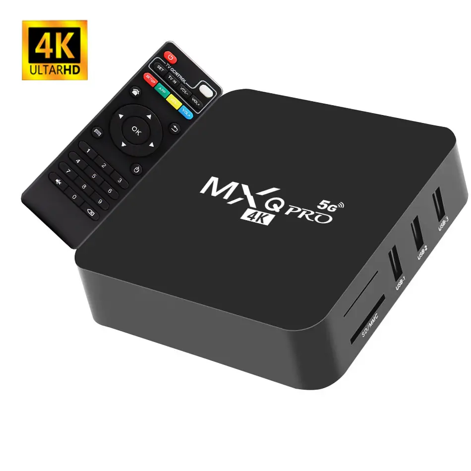 Smart Tv Box Android Amlogic S905 W Allwinner 2Gb 16Gb 2.4G 5G Wifi Google Android Tv Box Mediaspeler Mxqpro Settopbox