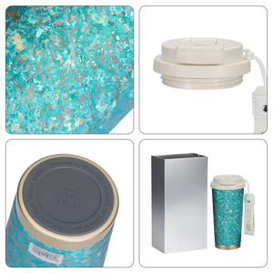 Botella de Agua Personalizada de Titanio Puro, Portátil, con Doble Tapa, Vaso de Café al Vacío para Oficina, con Cuerda, para Regalos y Bebidas - Product Image 5