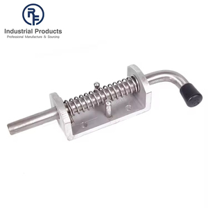 RF Heavy Duty mùa xuân Thùng Bolt trượt Cổng an toàn khóa kim loại nạp Latch <span class=keywords><strong>Hasp</strong></span> STAPLE cửa tủ bản lề cơ khí phần cứng - Product Image 3