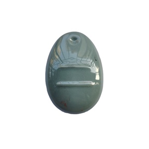 Porcelana artesanal, azulejo de cerámica diario, pigmento gris 325, color esmalte de malla, Color en blanco - Product Image 1