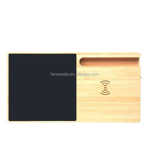 Çevre dostu elektrik tipi C şarj bambu 15W kablosuz şarj fincan ısıtmalı kupa ısıtıcı - Product Image 6