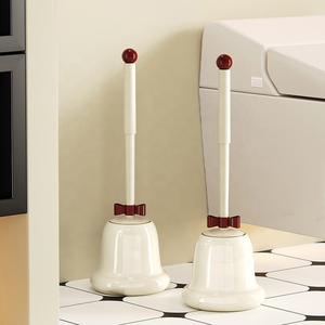 Spazzola per <span class=keywords><strong>WC</strong></span> a Campana in Plastica, Nuovo Set Domestico di Alta Gamma con Copertura di <span class=keywords><strong>Pulizia</strong></span> Completa, Spazzola Speciale per la <span class=keywords><strong>Pulizia</strong></span> del <span class=keywords><strong>WC</strong></span> Squat - Product Image 3