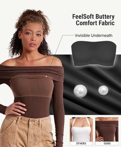 Reggiseno Senza Spalline per Donne, Senza <span class=keywords><strong>Ferretto</strong></span>, Imbottito, Antiscivolo, Top <span class=keywords><strong>a</strong></span> Tubo, Comodo e Modellante, in Nylon e Spandex - Product Image 2