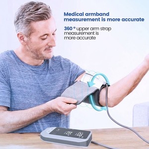 Tensiomètre Électrique 3-en-1 : <span class=keywords><strong>Glycémie</strong></span>, Pression Artérielle et Acide Urique – Testeur Intégré au Poignet pour Usage Domestique (Idéal pour les Personnes Âgées) - Product Image 4