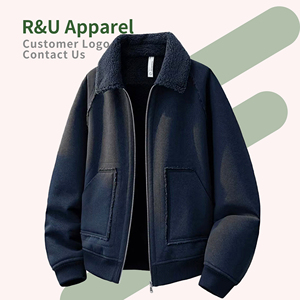 Chaqueta de Forro Polar para <span class=keywords><strong>Hombre</strong></span>, Chaqueta <span class=keywords><strong>Columbia</strong></span> Negra y Marrón para Invierno, Chaqueta de Piloto - Product Image 2