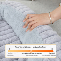 Coussin orthopédique en mousse pour animaux de compagnie, écologique, rectangle, lavable, amovible, respirant, pour chiens et chats, pour intérieur