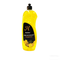 Liquide vaisselle écologique parfum citron avec 15-30% d'ingrédients actifs, détergent efficace pour éliminer les graisses de cuisine