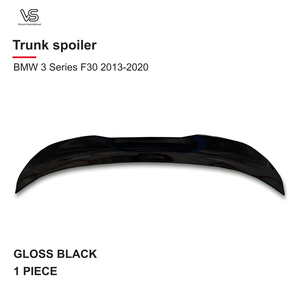 Spoiler de coffre pour BMW Série 3 F30 2013-2020 Noir Brillant Style Extérieur - Product Image 1