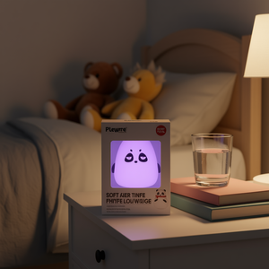 ไฟกลางคืนรูปหมีซิลิโคนนุ่ม Pleuvre ไฟ LED หลากสี ควบคุมด้วยการสัมผัส ชาร์จผ่าน USB แบตเตอรี่ในตัว - Product Image 2