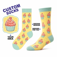 Chaussettes amusantes personnalisées avec logo de marque privée, prêtes à l'exportation, directement de l'usine, pour les lancements de produits saisonniers