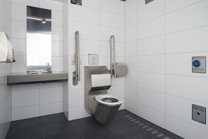 Cabine de douche et toilettes portables étanches sur mesure pour parcs urbains, zones de service, toilettes publiques préfabriquées en acier à nettoyage automatique – Fabricant - Product Image 5