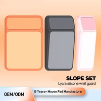 Ensemble de souris et de clavier ergonomiques rectangulaires de style anime avec repose-poignets personnalisé pour le bureau