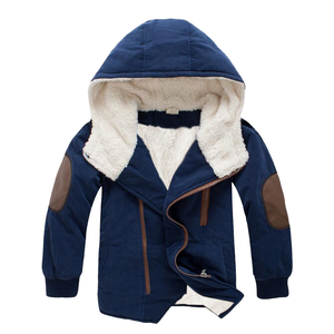Chaqueta Varsity de Lana de Longitud Media, Transpirable y Ecológica para Niños, con Capucha, Relleno de Poliéster y Cierre de Cremallera, en Oferta - Product Image 3