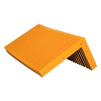 RUIAO Cache-soufflets CNC HGR25 en tissu nylon de protection avec plaque de connexion en acier Q235, résistant à la poussière, à l'eau, à l'huile et au feu