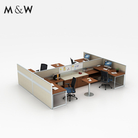Bureau en bois M & W Ensemble de plusieurs meubles à usage général Poste de travail de bureau