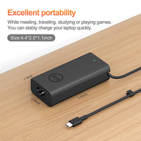 Chargeur USB-C 65W en gros pour Dell XPS 13 9300 9310 9305, pour Dell Latitude 9410 9420 20V 3.25A, chargeur Type-C pour Dell