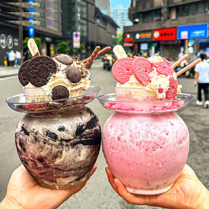 Wholesale 500ml PET Plastic Juice Bottle Disposable Screw Cap Bubble Tea Cup Ice Cream Jar Screen Printing Mineral <b>Water</b> - Product Image 2