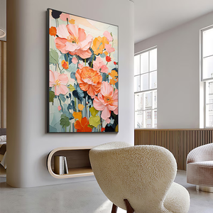 Modern Hand Embellished Canvas Supplier Water Canvas Art Painting 3d Wallpaper <strong>Home</strong> Decoration Papiers Peints Murals <strong>Wall</strong> <strong>Decor</strong> - Product Image 4