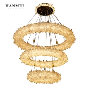 Lámparas de Araña de Lujo, Decoración Moderna, Cristal Natural, Iluminación para Sala de Estar, Hotel, Restaurante, Dormitorio HM-C-98001 - Product Image 1