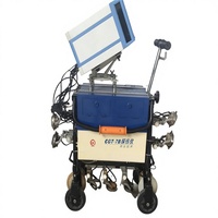 Nouveau détecteur de défauts numérique multicanal FDS FCGT-7B à poussée manuelle sur rail, affichage A/B-scan, positionnement GPS, haute luminosité EL pour voies ferrées