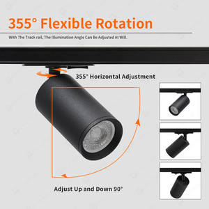 Giá Rẻ Và Tốt Ánh Sáng Tại Chỗ Đèn Nhà Ở Thương Mại Trần Đường Sắt Tuyến Tính Lịch Thi Đấu Hệ Thống Có Thể Điều Chỉnh LED MR16 GU10 Theo Dõi Spotlight - Product Image 4