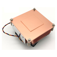 Boîtier d'ordinateur COOLSERVER LGA2011 2U3C-S, refroidisseur d'air, refroidissement du processeur, silencieux, ventilateur à deux roulements à billes, dissipateur thermique en cuivre et aluminium 110W