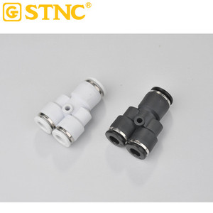STNC Ventes chaudes Série YPY Couleur gris blanc Union Y Push in One Touch Raccord rapide pour pièces pneumatiques - Product Image 6