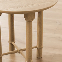 Table basse rétro Wabi-Sabi Country américaine Console d'angle en bois massif pour hôtel appartement salon Tables console