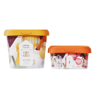 1000มิลลิลิตร Iml สี่เหลี่ยมพลาสติกชีสกล่องบรรจุภัณฑ์ที่มีฝาปิด - Product Image 1