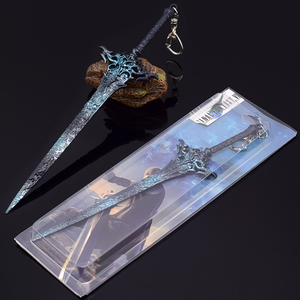 พวงกุญแจดาบขนาดเล็กรุ่น Final Fantasy <span class=keywords><strong>XV</strong></span> ขนาด22ซม. 56ก. เครื่องประดับขนาดเล็กทำจากสังกะสีอัลลอยอาวุธยูน่าอัลติมาเบลด - Product Image 6