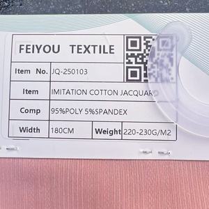 Bán Buôn Dệt Kim 180Cm 220-230gsm Giả Bông Jacquard Vải Chất Lượng Cao 95% Polyester 5% Spandex Thể Thao Ăn Mặc Lót - Product Image 6