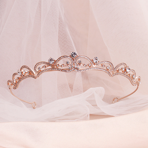 Diadèmes de mariage baroques et couronnes royales, bijoux de <span class=keywords><strong>cheveux</strong></span> de mariée en zircon, coiffes de princesse, diadèmes pour enfants, couronnes pour filles - Product Image 5