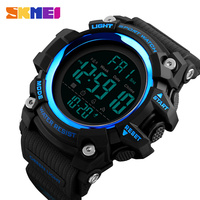 SKMEI 1384 jam tangan Digital dengan pita Pu pergerakan Digital tahan air Alarm lampu latar LED 2024 grosir harga jumlah besar jam tangan