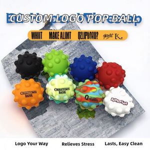 Pelota Antiestrés de Silicona 3D con Logotipo Personalizado, Reutilizable, con Diseño de Arcoíris, para Niños de 14 Años, Promocional, VK Toysrunner - Product Image 2