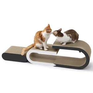 Stylish U Shape 3 In 1 Design Multi-Function Cardboard Scratching Post Cat Furniture