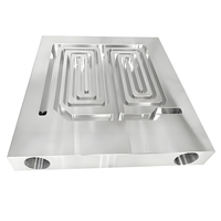 Blocs en aluminium personnalisés équipement médical refroidisseur de liquide plaque brasage sous vide soudage par friction refroidisseur de plaque de refroidissement par eau