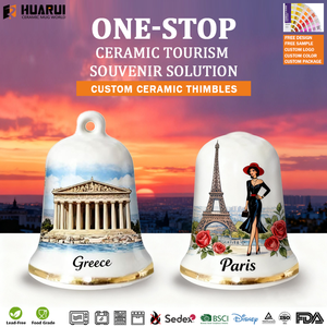 Juego de Dedales de Cerámica con Logotipo Personalizado, París, Francia, OEM, ODM, Venta al por Mayor, Recuerdo de Viaje, Regalo para Museo, Tienda de Regalos, Proveedor de Fábrica, Venta al por Mayor - Product Image 3