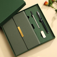 Carnet de notes universitaire Besery personnalisé A5 en cuir PU de luxe, fait main, rechargeable, avec stylo et clé USB, coffret cadeau d'affaires