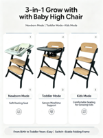 Chaise haute bébé convertible 3 en 1 réglable, chaise pour enfant multi-étapes avec plateau amovible, chaise haute en bois pour enfants de 0 à 6 ans